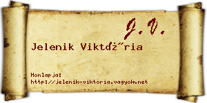Jelenik Viktória névjegykártya