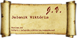 Jelenik Viktória névjegykártya