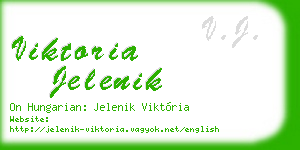 viktoria jelenik business card