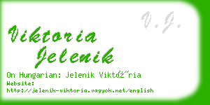 viktoria jelenik business card